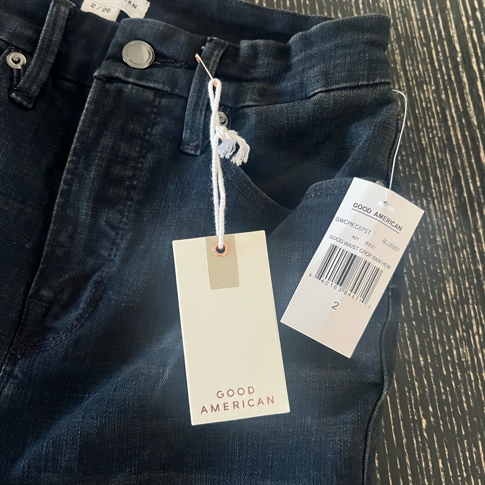 Good American - Good Waist Crop Jeans NWT